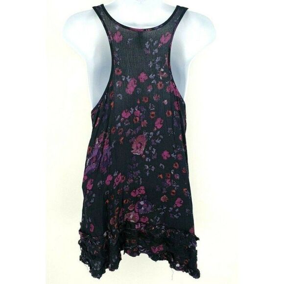 Free People Shark Bite Tank Top Floral Boho - Picture 2 of 10